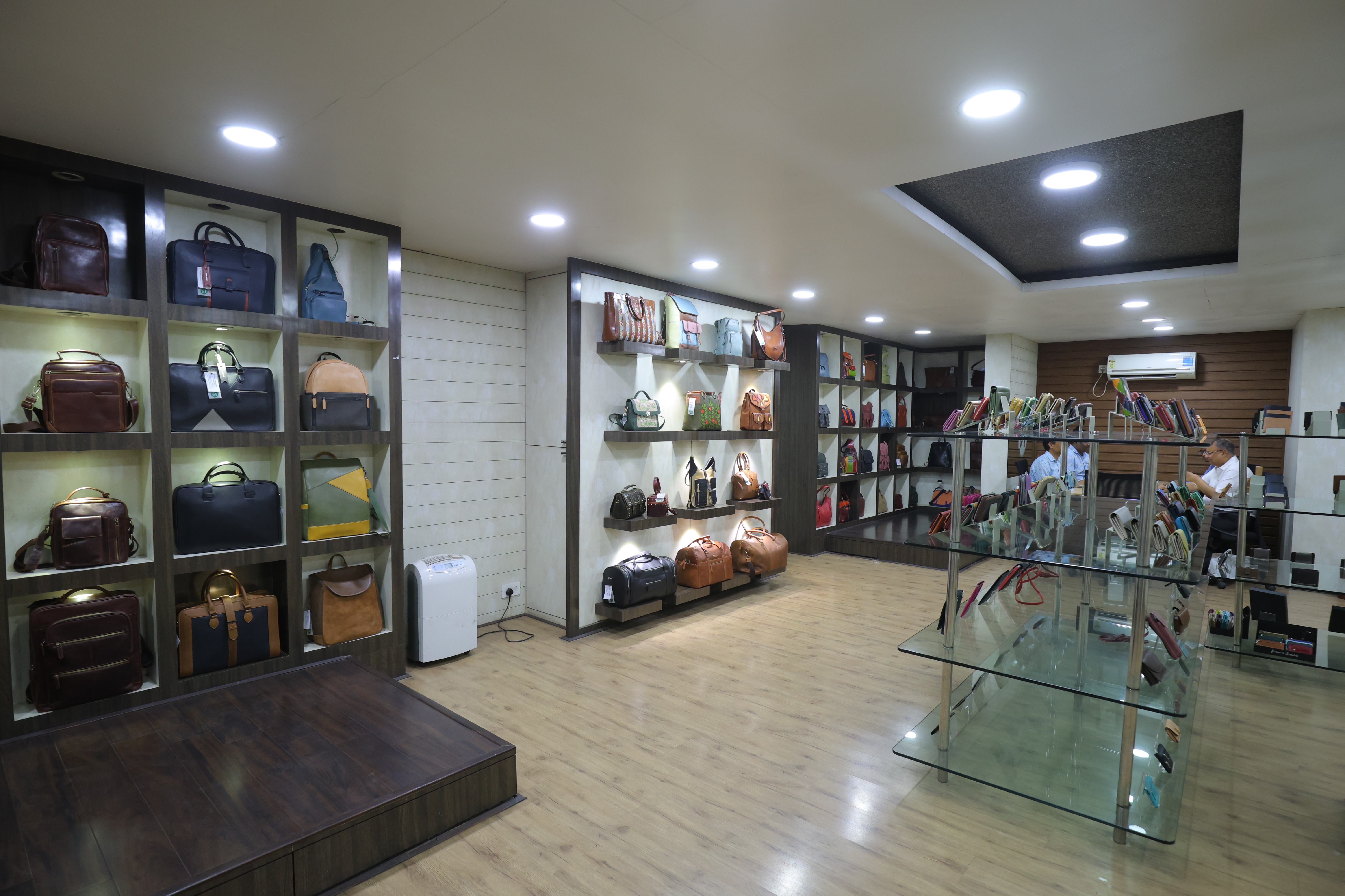 Leather workshop with skilled artisans