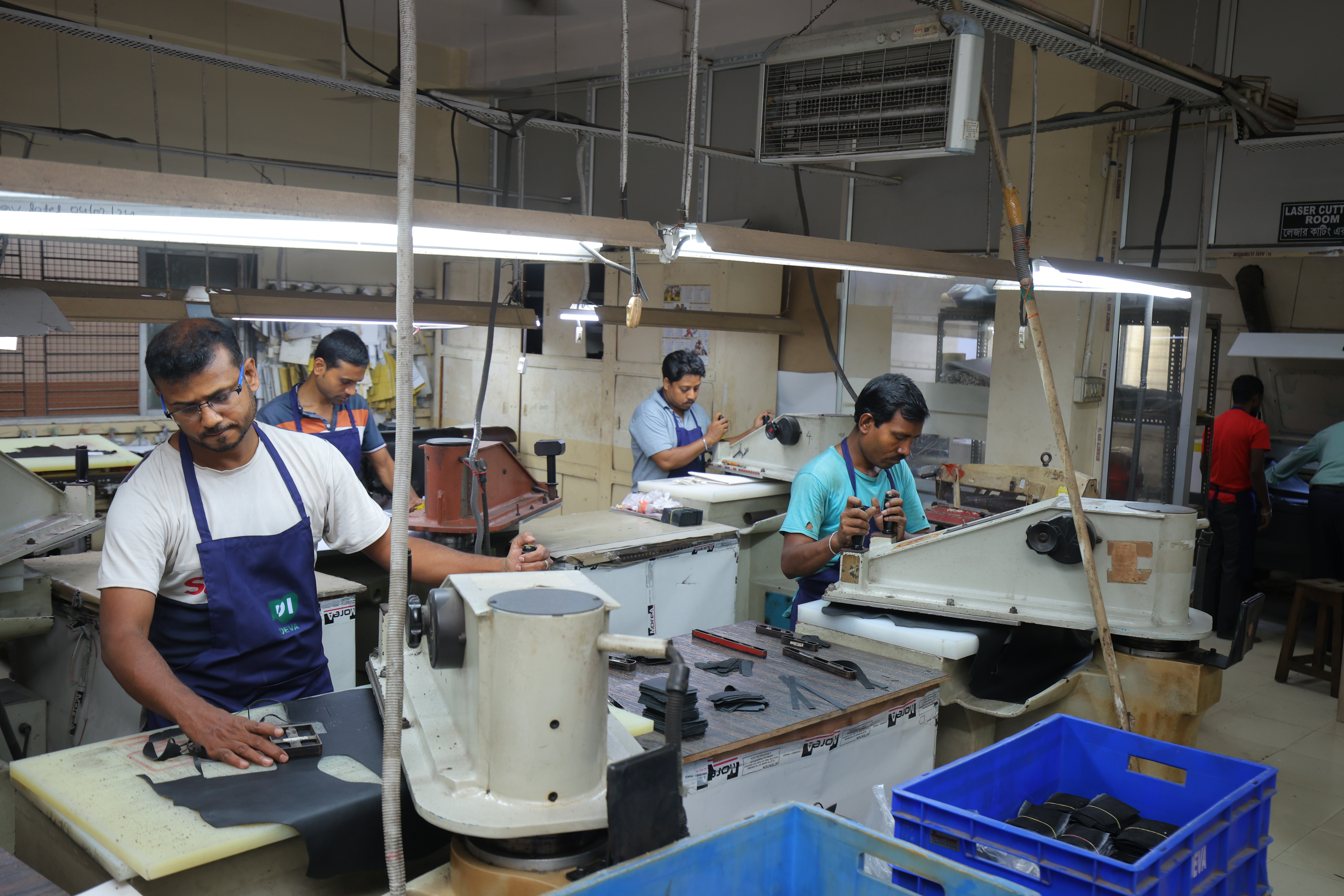 Leather cutting process